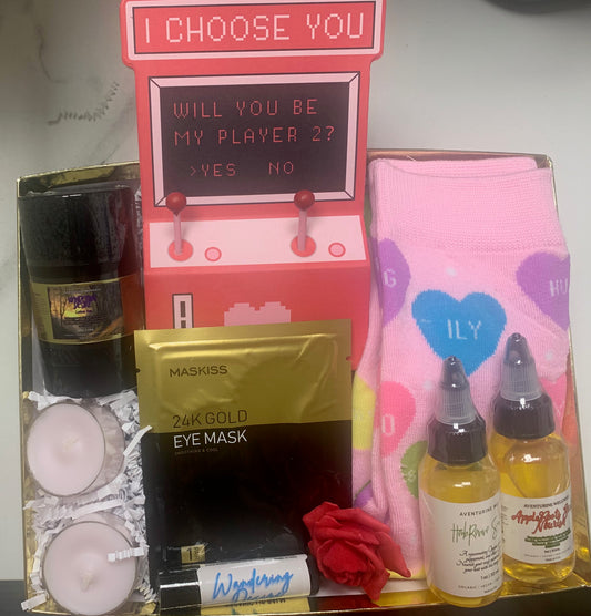 Women Valentine's Day Gift of Self-Care: Golden Whisper of Love Gift Set